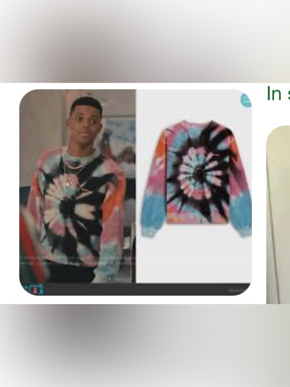 Madhappy Evil Eye Fleece Tie Dye Crewneck Unisex Sweatshirt size medium